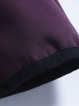 Куртка женская гибридная стёганая с капюшоном с графеновой подкладкой темно-фиолетового цвета 9626_1TF