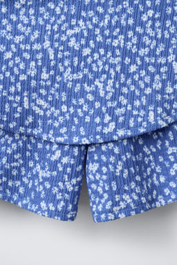 FLORAL LAYERED BERMUDA SKORT