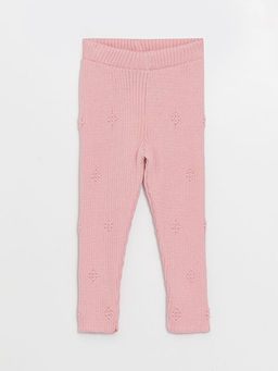 Beli Lastikli Basic K?z Bebek Triko Tayt