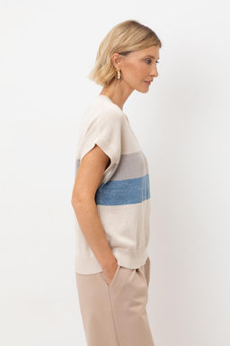 ЕВ 30213/телесный джемпер жен