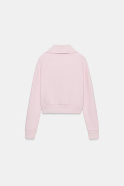CHAQUETA FELPA CREMALLERA / Rosa pastel - Zara фото 6
