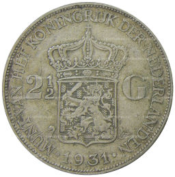 2 1/2 гульдена 1931 года Нидерланды