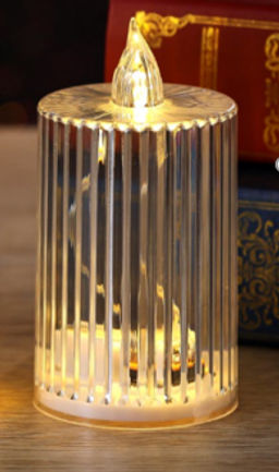 Свеча светодиодная 6х11см / VFR-116 /уп 12/360/прозрачная