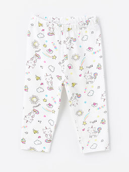 Beli Lastikli Bask?l? K?z Bebek Tayt 3l? - Waikiki фото 2