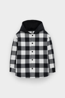 КР 302681-1/черный,клетка виши рубашка для мал