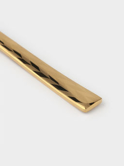 Вилка столовая Magistro Kolos min, длина 20 см, толщина 2.2 мм, нержавеющая сталь, золотистая  фото 4