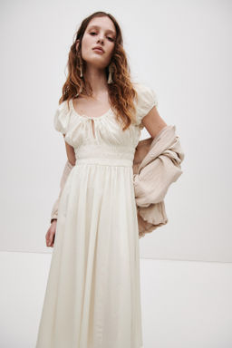 Vestido con cintura nido de abeja - H&m фото 5
