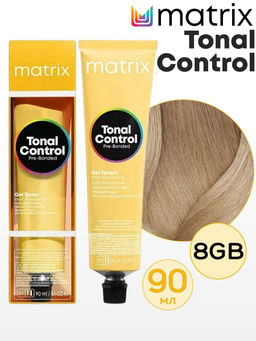 8GB Светлый блондин золотисто-коричневый Кислотный тонер Tonal Control, 90 мл MATRIX