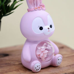 Ночник Flower bunny, pink (20 см), пластик