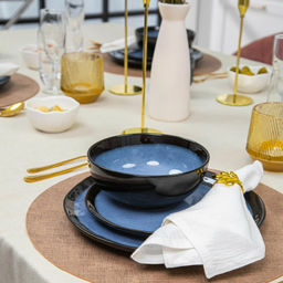 Тарелка плоская 27 см. JEWEL Неон (керамика) арт. ПС0029-65