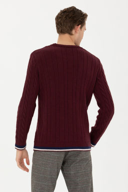 Мужской бордово-красный свитер - U.s. polo assn фото 19