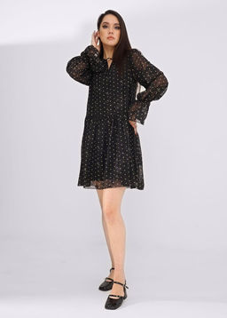 CLE Платье жен. 132961/121штн чёрный/молочный - Clever wear фото 3