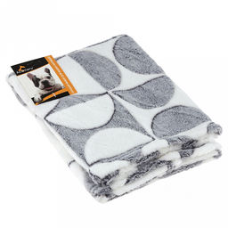 Подстилка-плед для животных 50х70см Аляска, велсофт Bamboo набивной, полиэстер 100%, плотность 260г/м2, упаковка Пакет ПП 35х45см, т.м. Pet toys