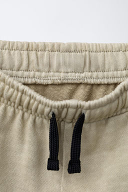 WIDE-LEG GARMENT-DYED PLUSH TROUSERS - Zara фото 3