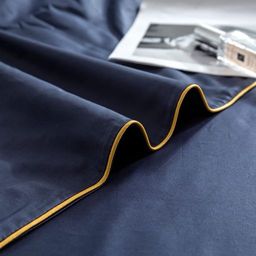 КПБ Mency однотонный с вышивкой MENO016 1.5 спальный