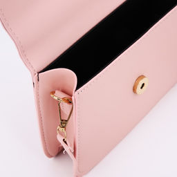 Сумка детская на молнии, длинный ремень, цвет розовый - Simaland фото 3