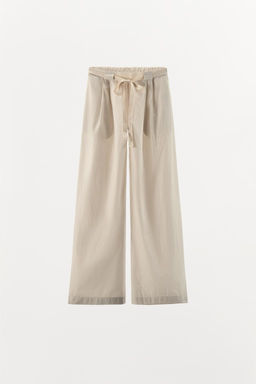 STRIPED POPLIN TROUSERS - Zara фото 3