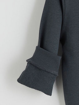 Bisiklet Yaka Bask?l? Erkek ?ocuk Sweatshirt 2li