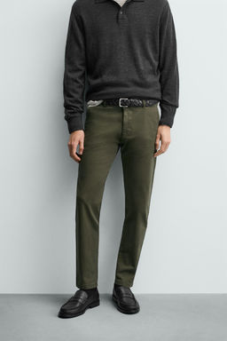 SKINNY FIT CHINO TROUSERS - Zara фото 2