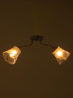 Люстра 12275/2CR, 2×40 Вт, E27, 62×18×20 см