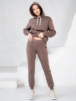 теплый Костюм футер 3-х нитка НАЧЕС коричневый - Binita фото 5