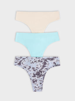 Цена за 2 штуки! Трусы женские бразилиана мультипак (3шт.) в бежевом цвете - Mark formelle фото 8