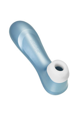 Вакуум-волновой бесконтактный стимулятор клитора Satisfyer PRO 2, силикон, голубой, 15 см.