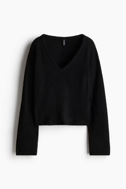 Jersey en punto fino con escote en V - H&m фото 3
