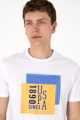 Erkek Regular Fit Bisiklet Yaka Beyaz Ti__rt Sepette S_rpriz _ndirim - U.s. polo assn фото 2