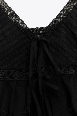 EMBROIDERED STRAPPY TOP - Zara фото 14