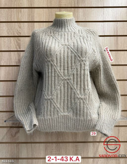 Свитер женский с высоким горлом