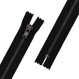 Молния Металл оксид (черный никель) ZIP 5B однозамковая 18 см Тип 5 10 шт неразъёмная Gamma