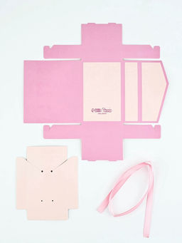 Цена за 5 шт. Коробка под бижутерию «Розово-бежевая», 12×8.5×3 см