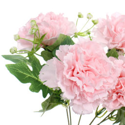 Искусственные цветы "Букет гвоздик" 35см 7 цветков розовые