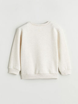 Bask?l? Erkek ?ocuk Sweatshirt