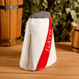 Шапка - папаха для бани и сауны Батя, войлок, Добропаровъ