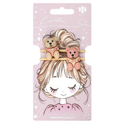 Набор резинок для волос арт. 71818 / 10 МИШКИ (в наборе: 2шт., б/р, вулканизированная резина, полиэс