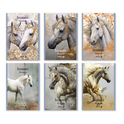 Светоч Блокнот на скобе, Б262 A5 48 л. 12 шт. клетка Королевский конь 01737