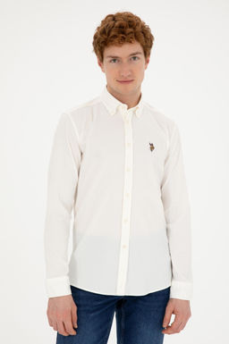 U. S. Polo Assn / Мужская рубашка с длинным рукавом Stone - U.s. polo assn фото 3