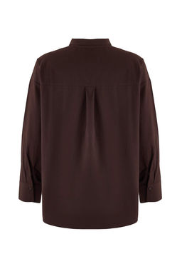 Trendyol Studio Beyaz Ayarlanabilir Oversize Asimetrik Pamuklu Poplin Gomlek TWOAW26GO00106