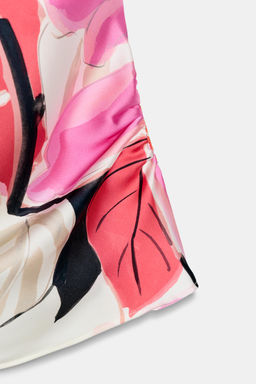 TOP SATINADO ESTAMPADO / Multicolor - Zara фото 6