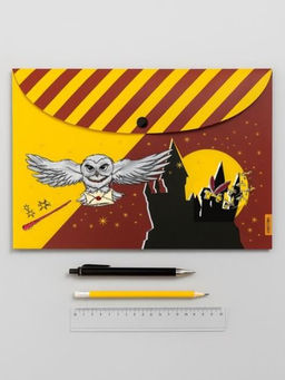 Папка-конверт на кнопке А4 "Сова", 160 мкм, пластик