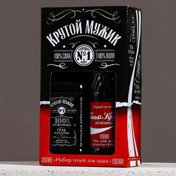 Подарочный набор Крутой мужик: гель для душа виски и кола, 2?250 мл, Чистое счастье