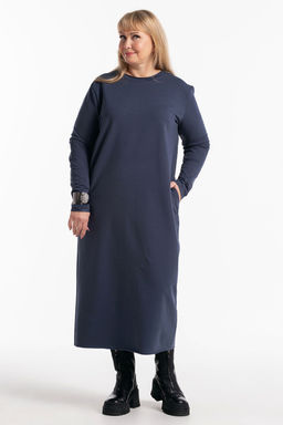 Платье-футер-длинное