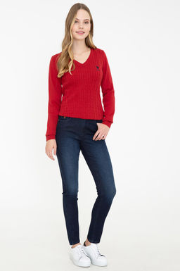 Женские темно-синие джинсовые брюки Неожиданная скидка в корзине - U.s. polo assn фото 3