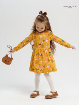 Платье Эля ежики на горчице - Sovalina фото 9