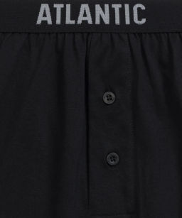 ATLANTIC 2MBX-025 Трусы боксеры Solid - набор 2 шт. черный + серый меланж  фото 5