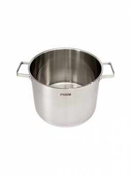 Кастрюля с крышкой 11,5л серый нержавеющая сталь