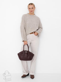 Сумка женская кожаная 2346-2Y d.purple Polina&Eiterou  в Новосибирске