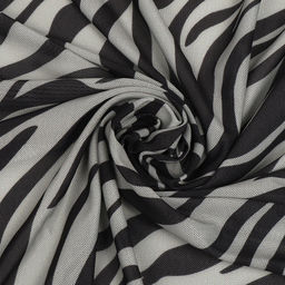 Сетка эластичная арт.T-0582 120г/м? принт Зебра ш.150см цв.4 св.бежевый уп.3м